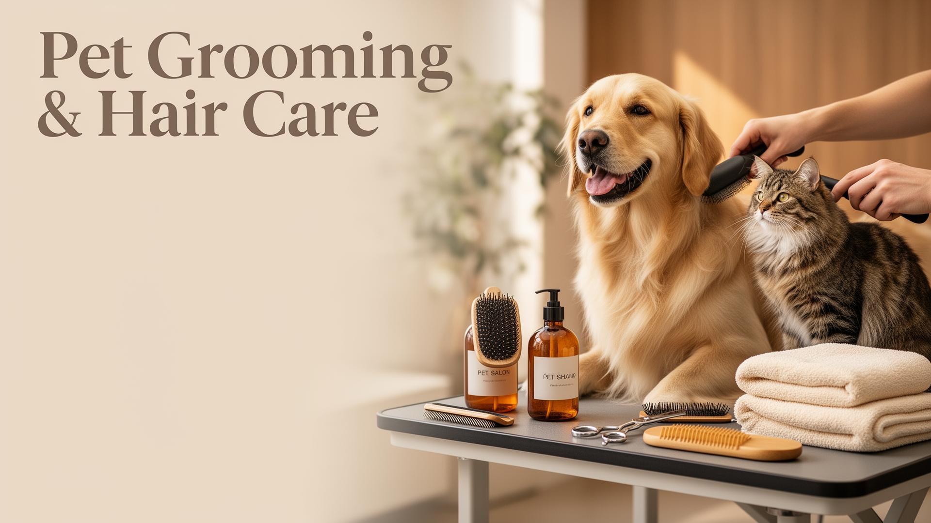 pet grooming tool in use