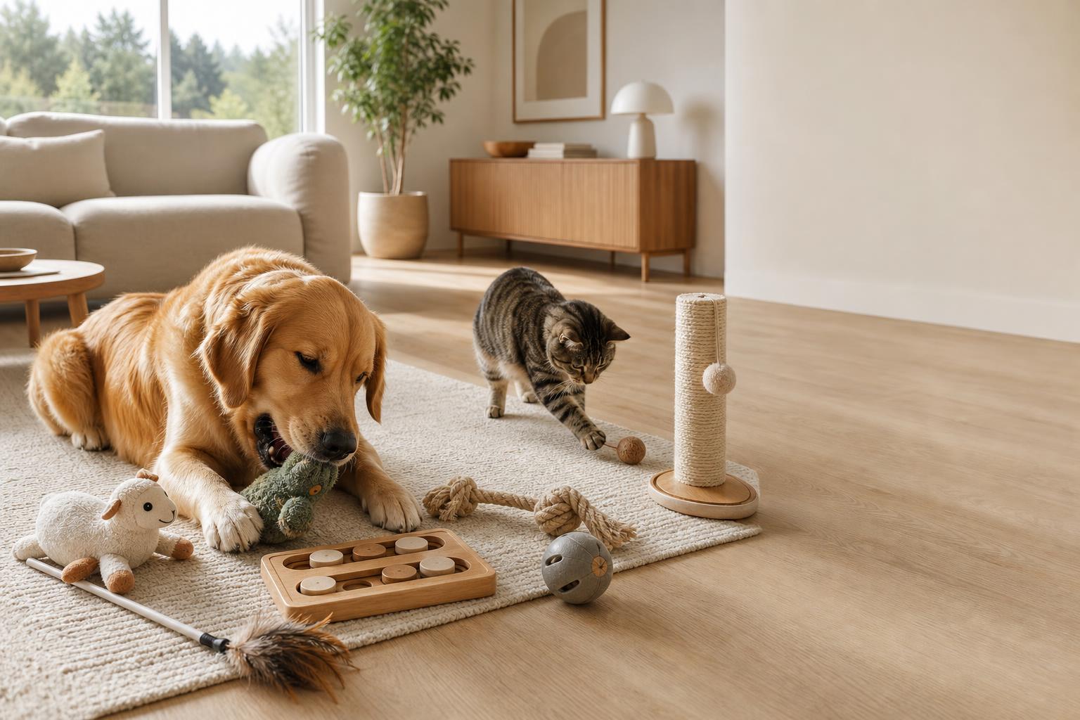  interactive pet toy lifestyle shot